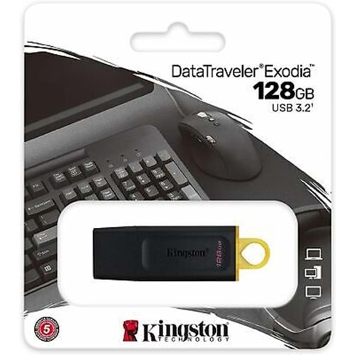 Kingston DTX 128GB USB 3.2 Gen.1 Flash Bellek