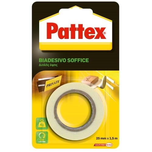 Pattex Çift tarflı Bant Double Montage 19mmX 1.5 mt