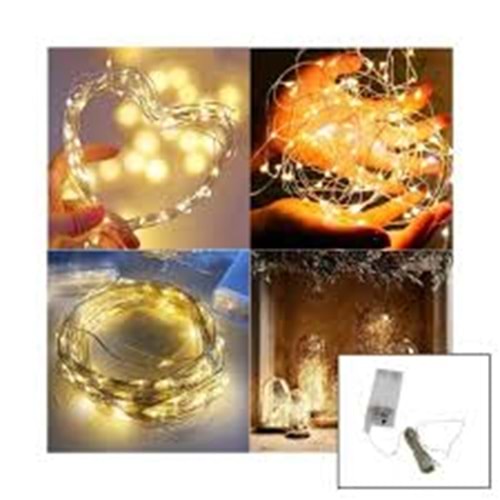 WN-1213 ( GÜN IŞIĞI ) ( 2 PİLLİ & 3MT ) PERİ DEKOR LED*10X100