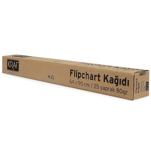 Kraf Flipchart Kağıdı Rulo 64x90cm 80gr 25yp 703G
