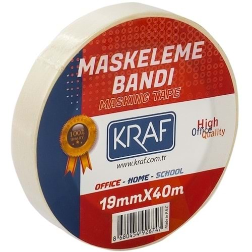 Kraf Maskeleme Bantı Kağıt Bant 19 mm 40 metre