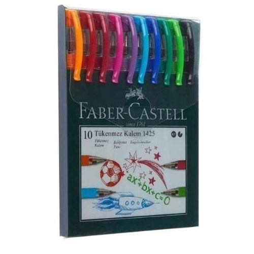 Faber Castell 1425 10 lu Tükenmez Kalem Seti