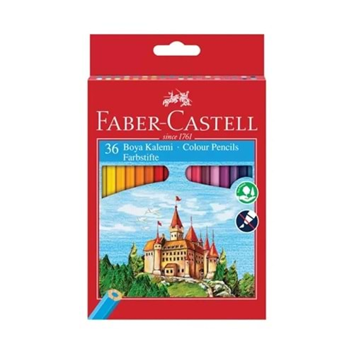 Faber-Castell Kuru Boya Kalemi Tam Boy 36 Renk