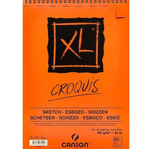 Canson A4 Eskiz Defteri 90 gr 50 Yaprak