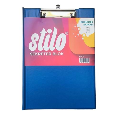 Stilo Kapaklı Sekreter Dosya A4 Mavi