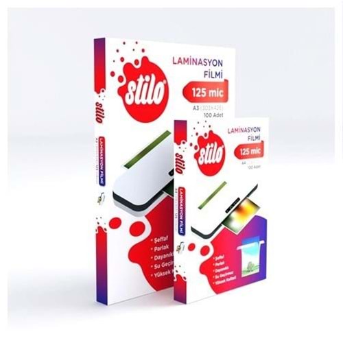 Stilo A/5 154mmX216mm Laminasyon 125 mic.