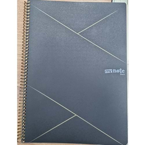 Umur Mynote Flex Black A4 Pp Kapak Spiralli Defter Kareli 80 Yp Myn-fb-a4-100k