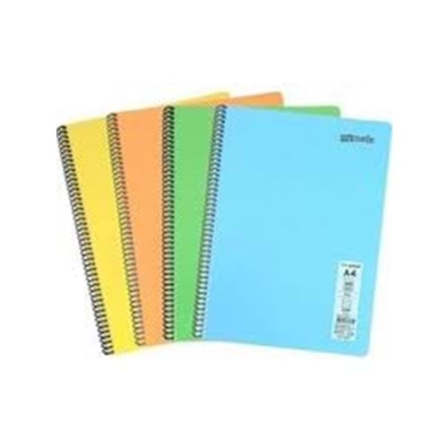 Mynote 140 Yaprak PP Kapak Spiralli Kareli Deftre