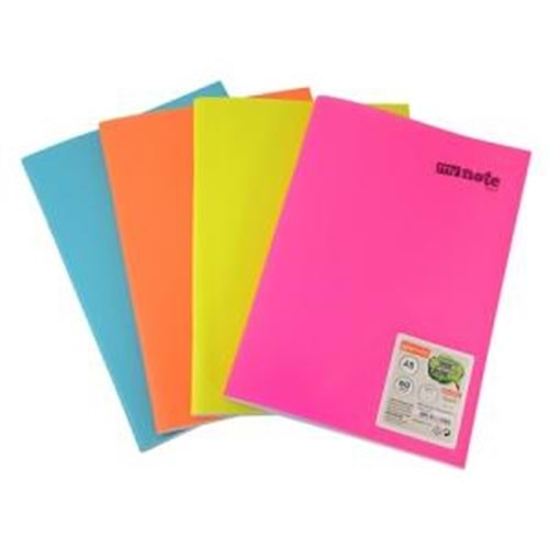 Mynote Text Dikişli PP Kapak A/4 40 Yaprak Çizgili Defter