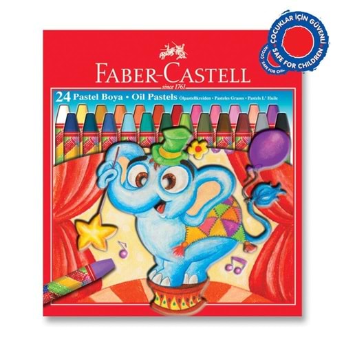 Faber Castell 24 Renk Pastel Boya Yeni Ambalaj