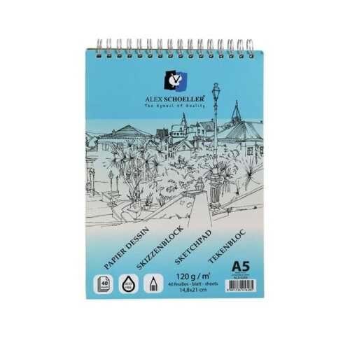 Alex Schoeller Eskiz Blok Defter 120gr A5 40 Yaprak