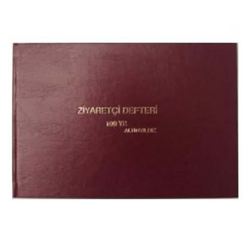 Özkan Ziyaretçi Kayıt Defteri 96 Yaprak Ciltli 32 X 23 cm