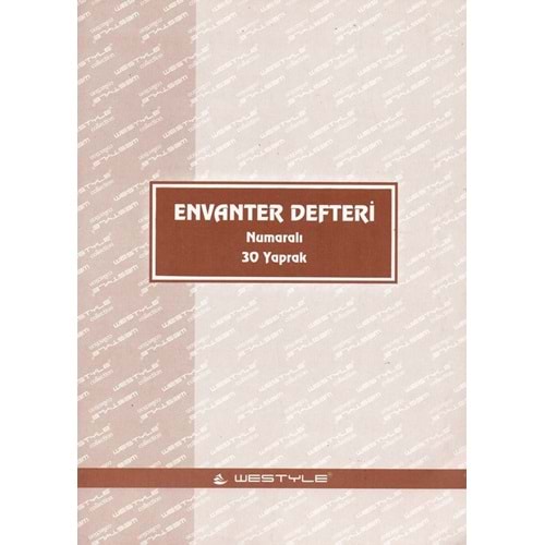 Envanter Defteri A/4 Karton Kapak Numaralı 20 Yaprak