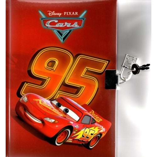 Keskin Kilitli Hatıra Defteri 14x20 Ebat Disney Pixar Cars