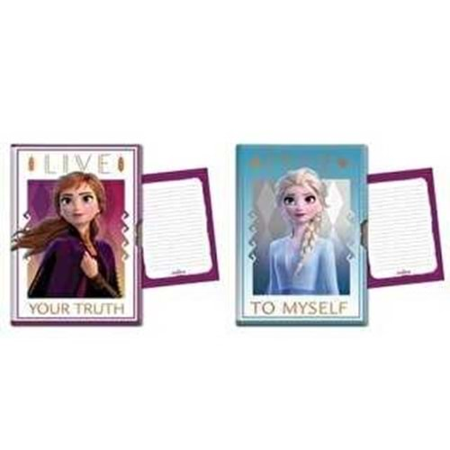 Keskin Color Frozen II Slim Kilitli Hatıra Defteri 96 Yaprak 14x20 Cm