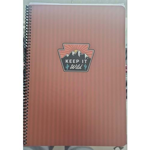 Keskin Defter A4 Yp. Çizgili Karton Kp.Spr. Outdoor Defter F01694