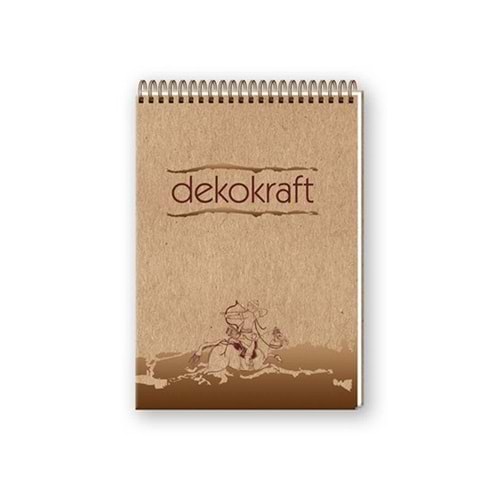Keskin Color Dekokraft A5 Spiralli Bloknot Kareli 80 Yp