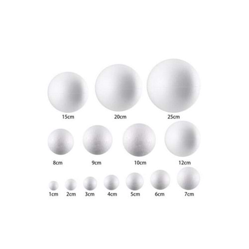 Masis Strafor Köpük Top 10 cm Çapında 3 lü Paket