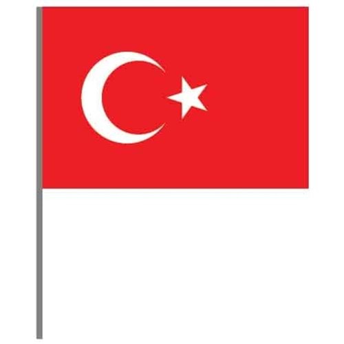 BUKET BKT-120 30x45 CM SOPALI TÜRK BAYRAĞI ALPAKA