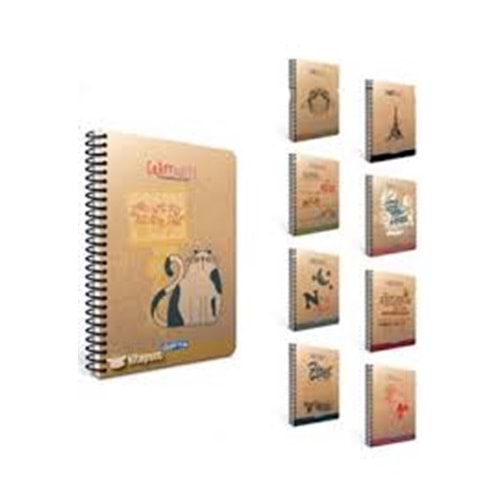 Gıpta Craft Notes A6 100 Yaprak Çizgili Sert Kapak Bloknot