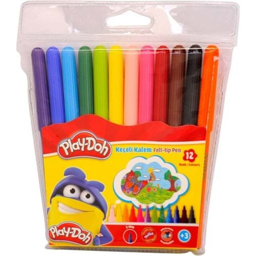 Play Doh Keçeli Kalem 12 Renk 2Mm Ke005