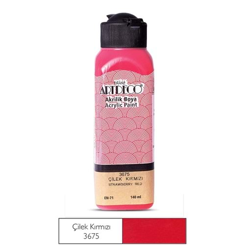 ARTDECO AKRİLİK BOYA 140 ML ÇİLEK KIRMIZI