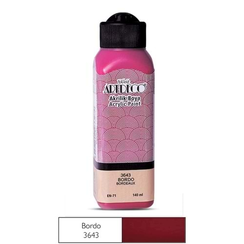 Artdeco Akrilik Boya 140 Ml Bordo