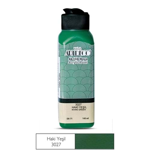 ARTDECO AKRİLİK BOYA 140 ML HAKİ YEŞİL