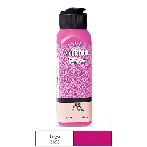 ARTDECO AKRİLİK BOYA 140ML FUŞYA 3653 LV-Y-070R-3653