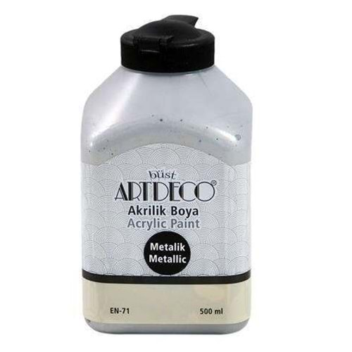 Artdeco Akrilik Boya 500 gr Metalik Gümüş 71L-3722