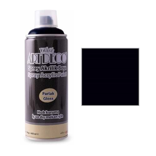 Artdeco Akrilik Sprey Boya 400 ml 790 Siyah