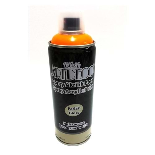 ARTDECO AKRİLİK SPREY BOYA 400 ML FOSFORLU NEON TURUNCU
