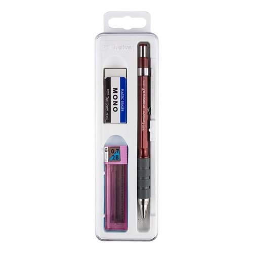 Tombow Sh-300 Grip Set Versatil Kalem 0.7 Bordo