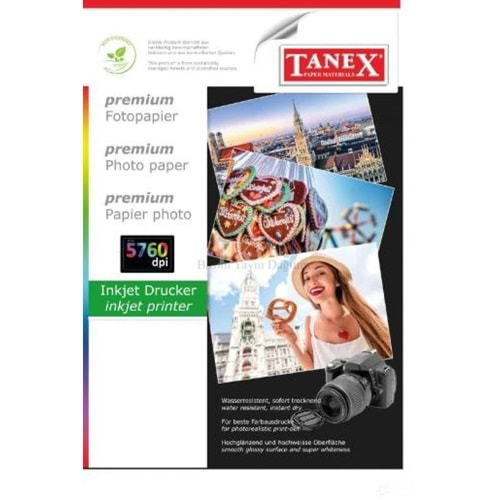 Tanex 180 Gr 210x297mm İnjekt Printer Fotoğraf Kağıdı 20 li Paket