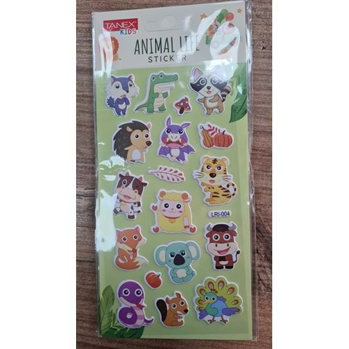 TNX-5093 ANIMAL LIFE STICKER-6 PUFFY ETİKETİ 10