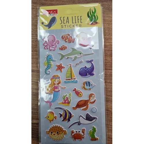 TNX-5103 SEA LIFE STICXKER-4 PUFFY ETİKETİ 10