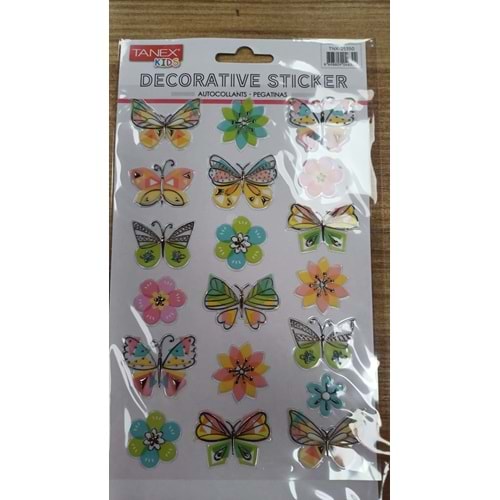 TNX-25350 SEVİMLİ KELEBEK SERİSİ PUFFY ETİKETİ