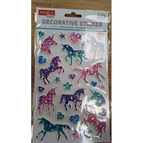 TNX-25354 UNICORN SERİSİ PUFFY ETİKETİ