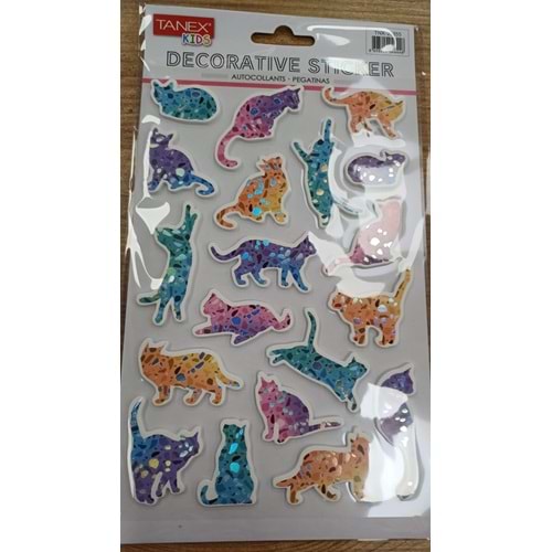 TNX-25355 KEDİ SERİSİ PUFFY ETİKETİ