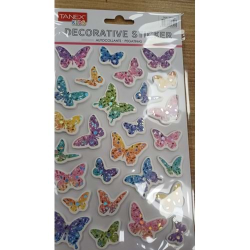 TNX-25356 KELEBEK SERİSİ PUFFY ETİKETİ