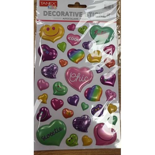TNX-25371 KALP BALON SERİSİ PUFFY ETİKETİ