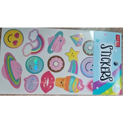 Tanex Stickers Amazing Day 6 Sayfa Gülen Yüz