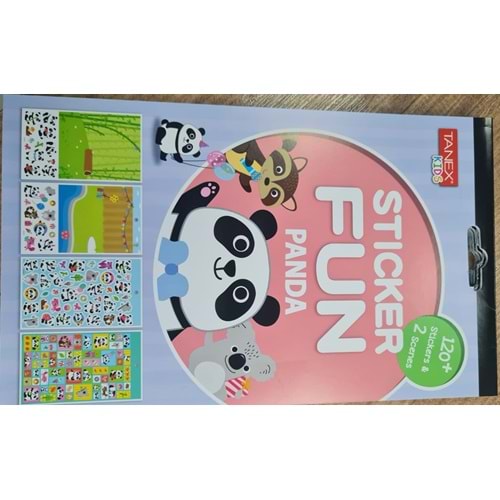 Tanex Stickers Fun Panda 120 Sticers & b2 Scenes