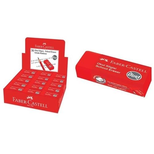 Faber Castell 187223 Okul Silgisi Kırmızı Küçük