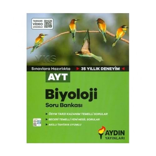 Aydın Yayınları Ayt Biyoloji Soru Bankası