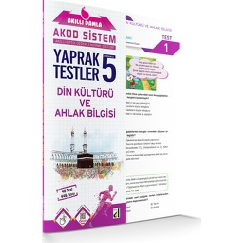 Akıllı Damla 5. Sınıf Dn Kültürü ve Ahlak Bilgisi Yaprak Test