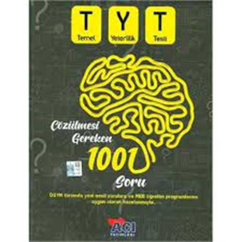 AÇI TYT ÇÖZÜLMESİ GEREKEN 1001 SORU