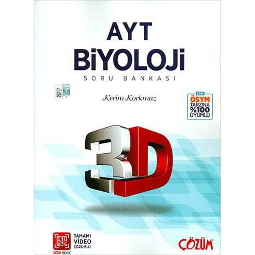 Çözüm 3D Ayt Biyoloji Soru Bankası