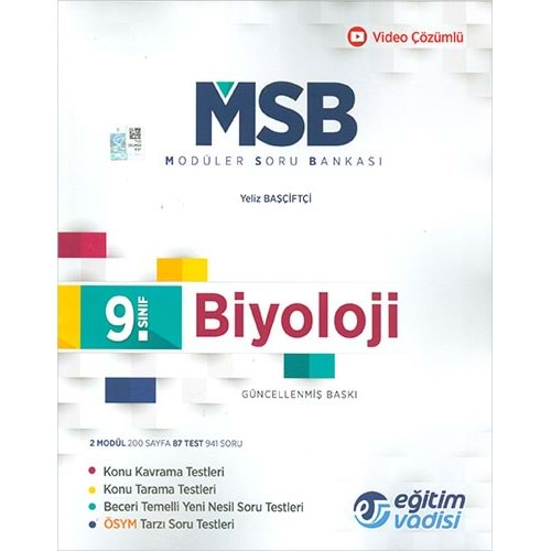 Eğitim Vadisi 9. Sınıf Biyoloji Soru Bankası