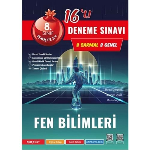 Nartest Yayınevi 8. Sınıf Fen Bilimleri 16` lı Deneme Sınavı